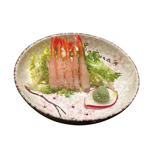 Sashimi de gamba dolç