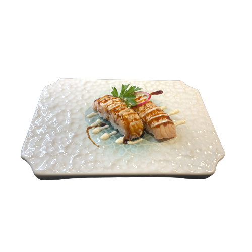 Nigiri de salmó  flambejat